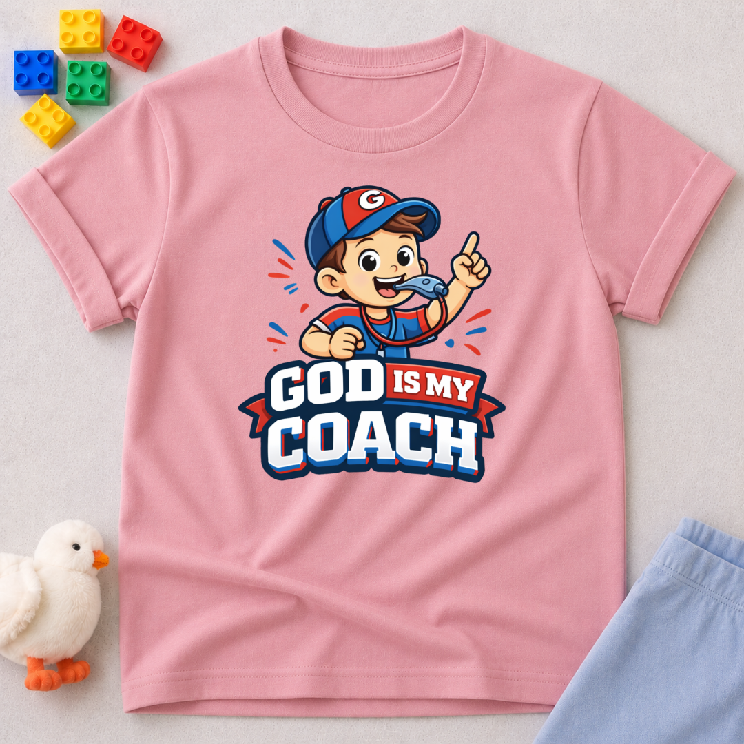 God is My Coach Toddler T-shirt