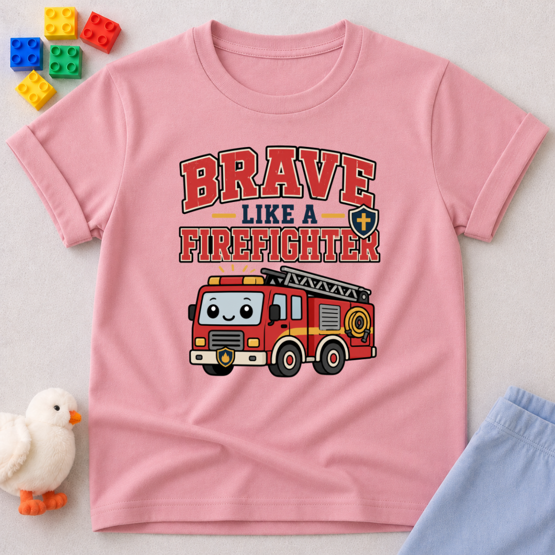 Brave Like A Firefighter Toddler T-shirt