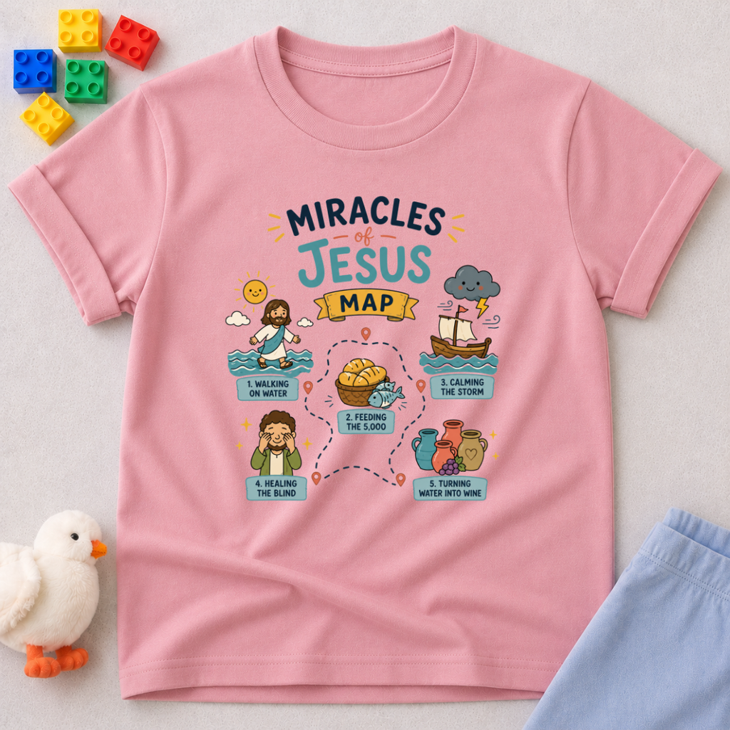 Miracles of Jesus Map Much Toddler T-shirt