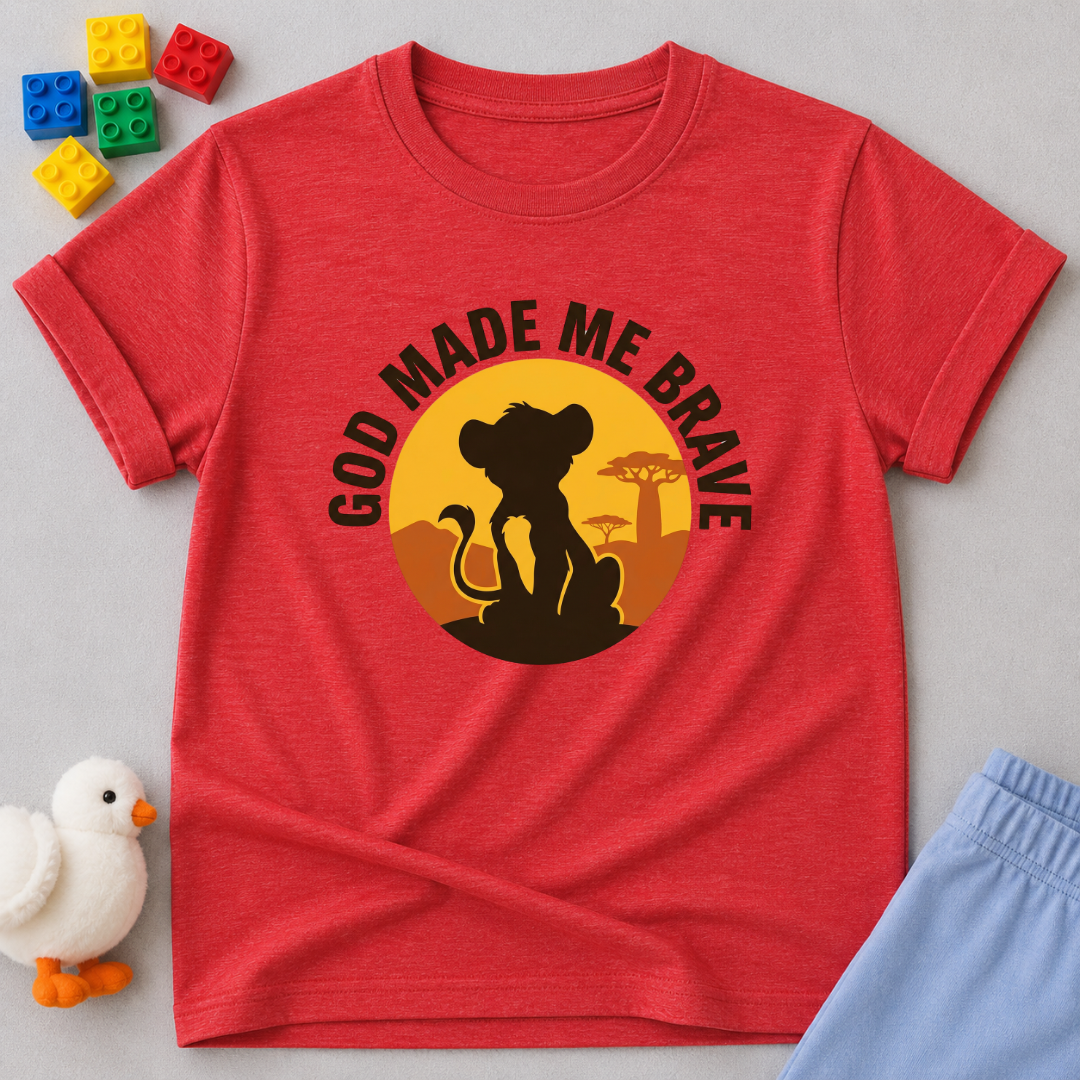 God Made Me Brave Toddler T-shirt