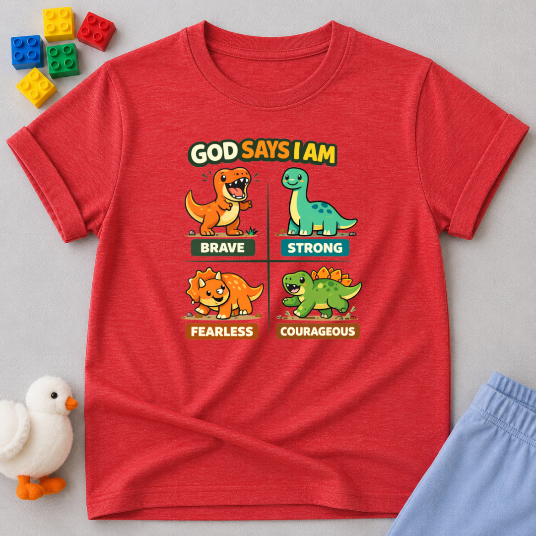 God Says I'm Brave Toddler T-shirt
