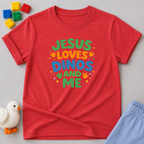 Jesus Loves Dinos And Me Toddler T-shirt