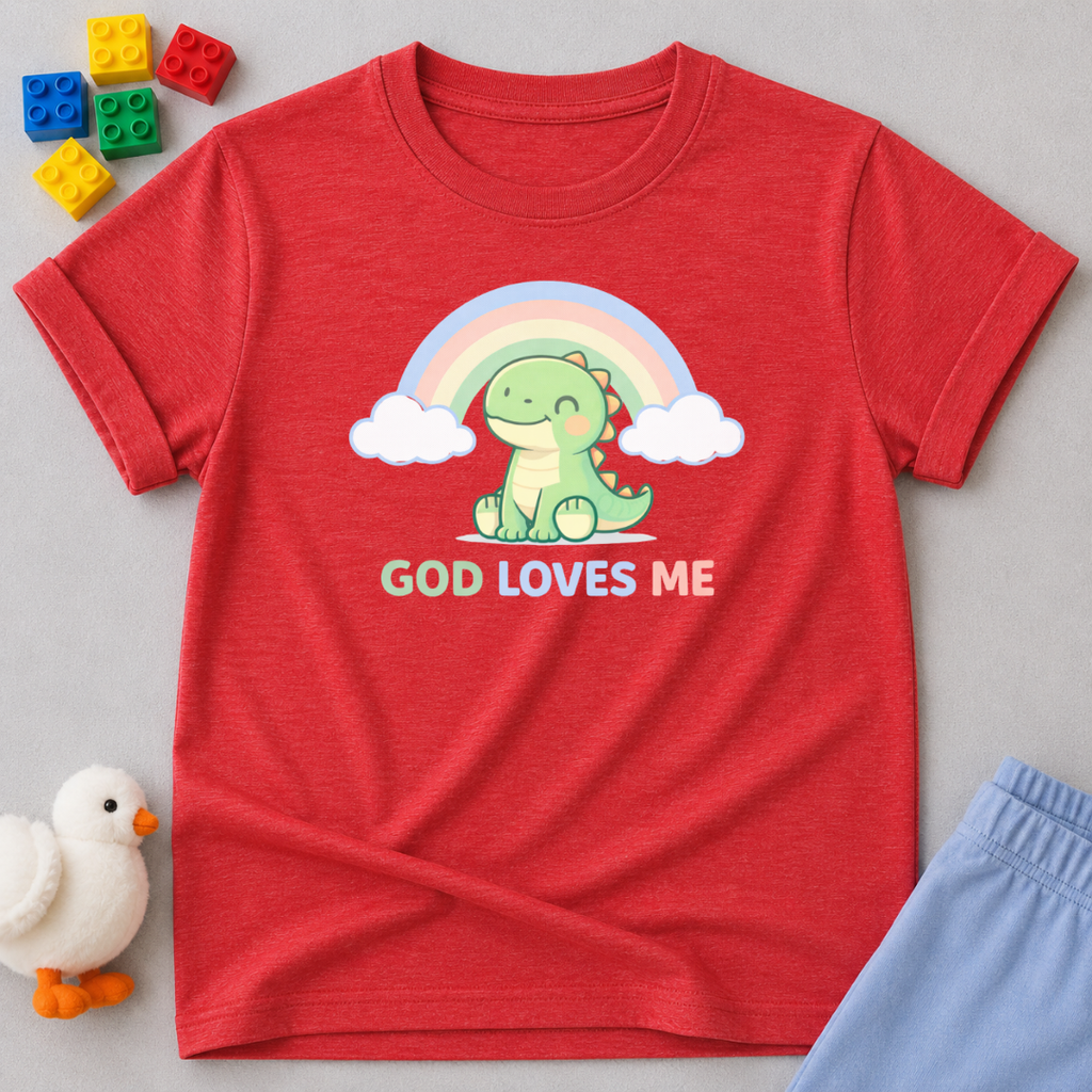 God Loves Me Much Toddler T-shirt
