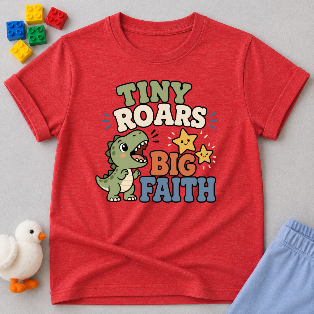 Tiny Roars Big Faith Toddler T-shirt