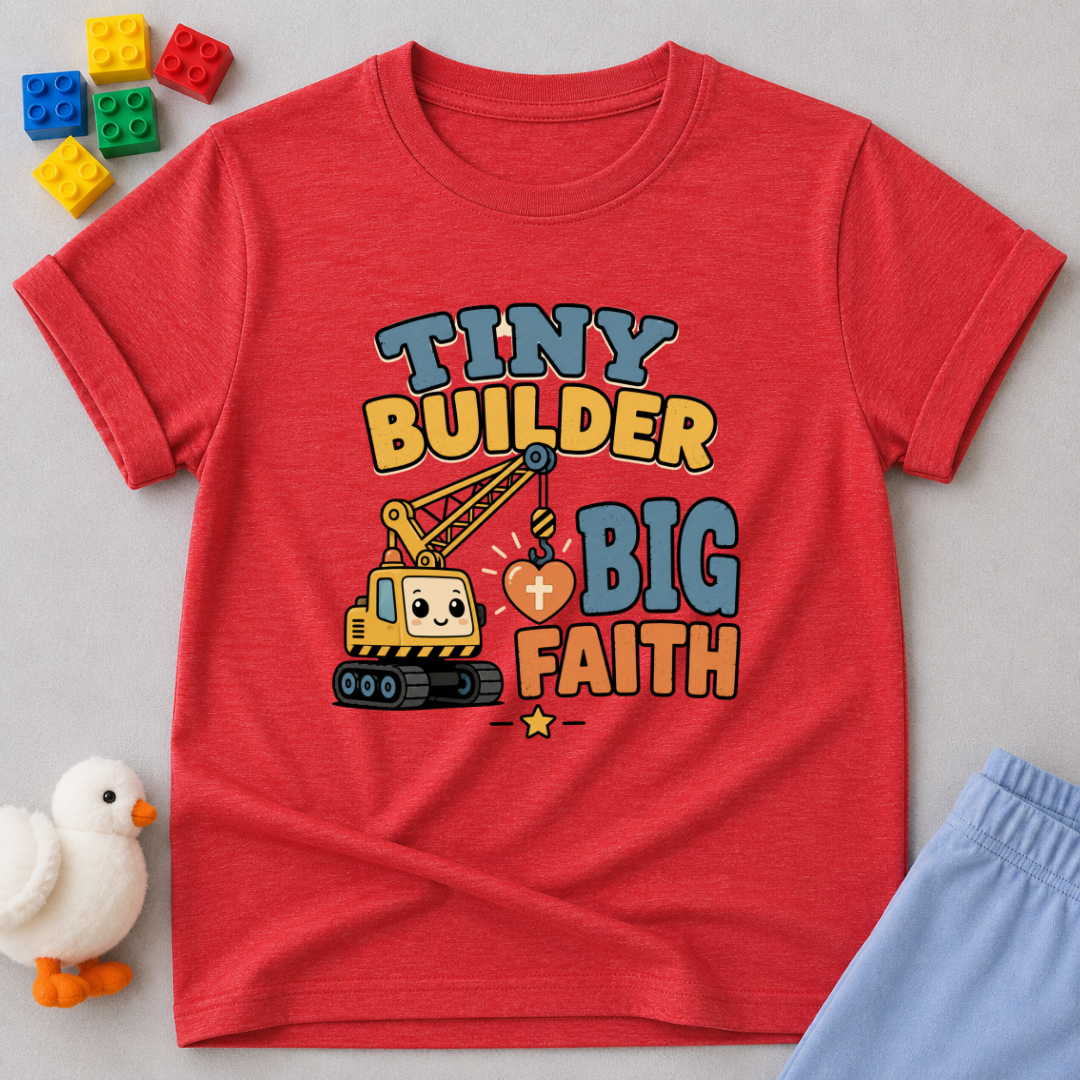 Tiny Builder Big Faith Toddler T-shirt