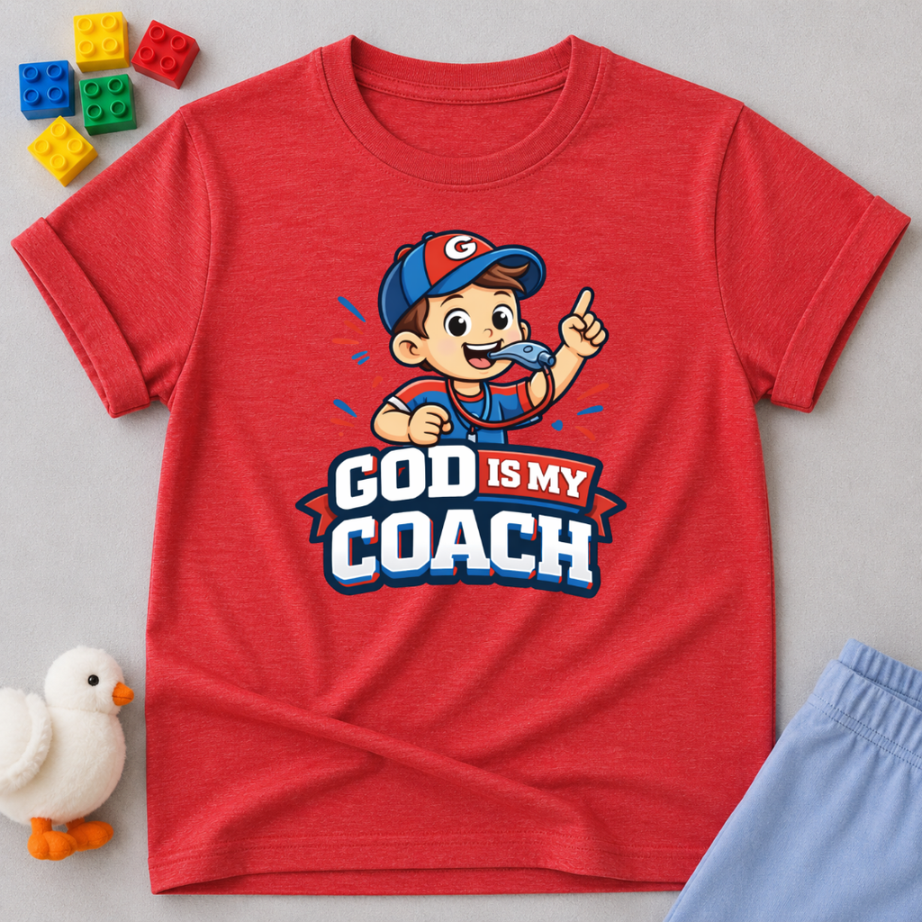 God is My Coach Toddler T-shirt