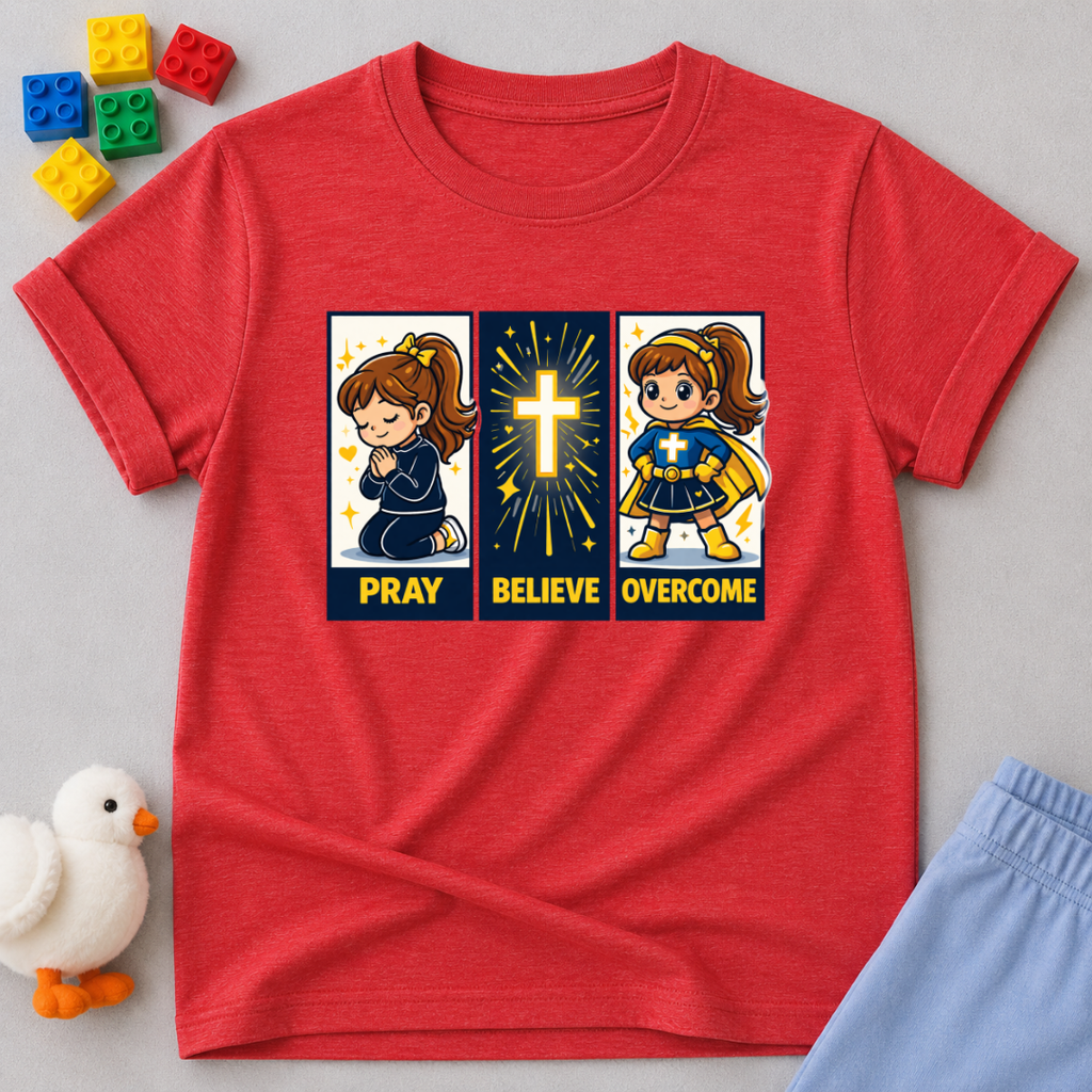 Pray Believe Overcome V2 Toddler T-shirt