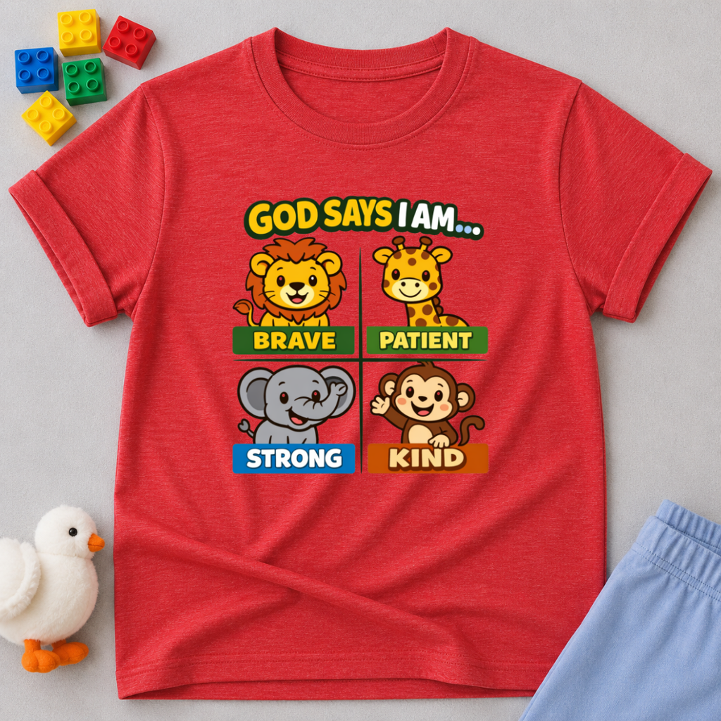 God Says I Am Brave Toddler T-shirt