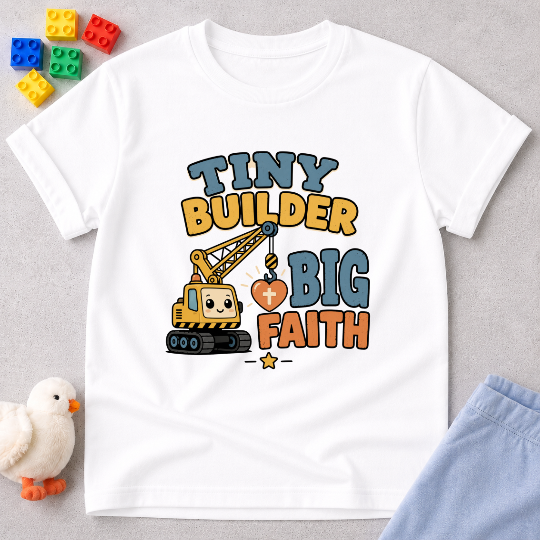 Tiny Builder Big Faith Toddler T-shirt