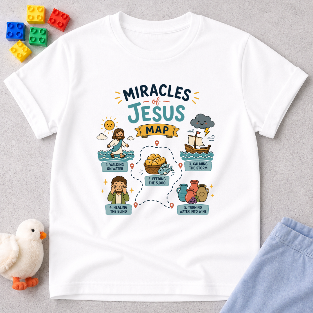 Miracles of Jesus Map Much Toddler T-shirt