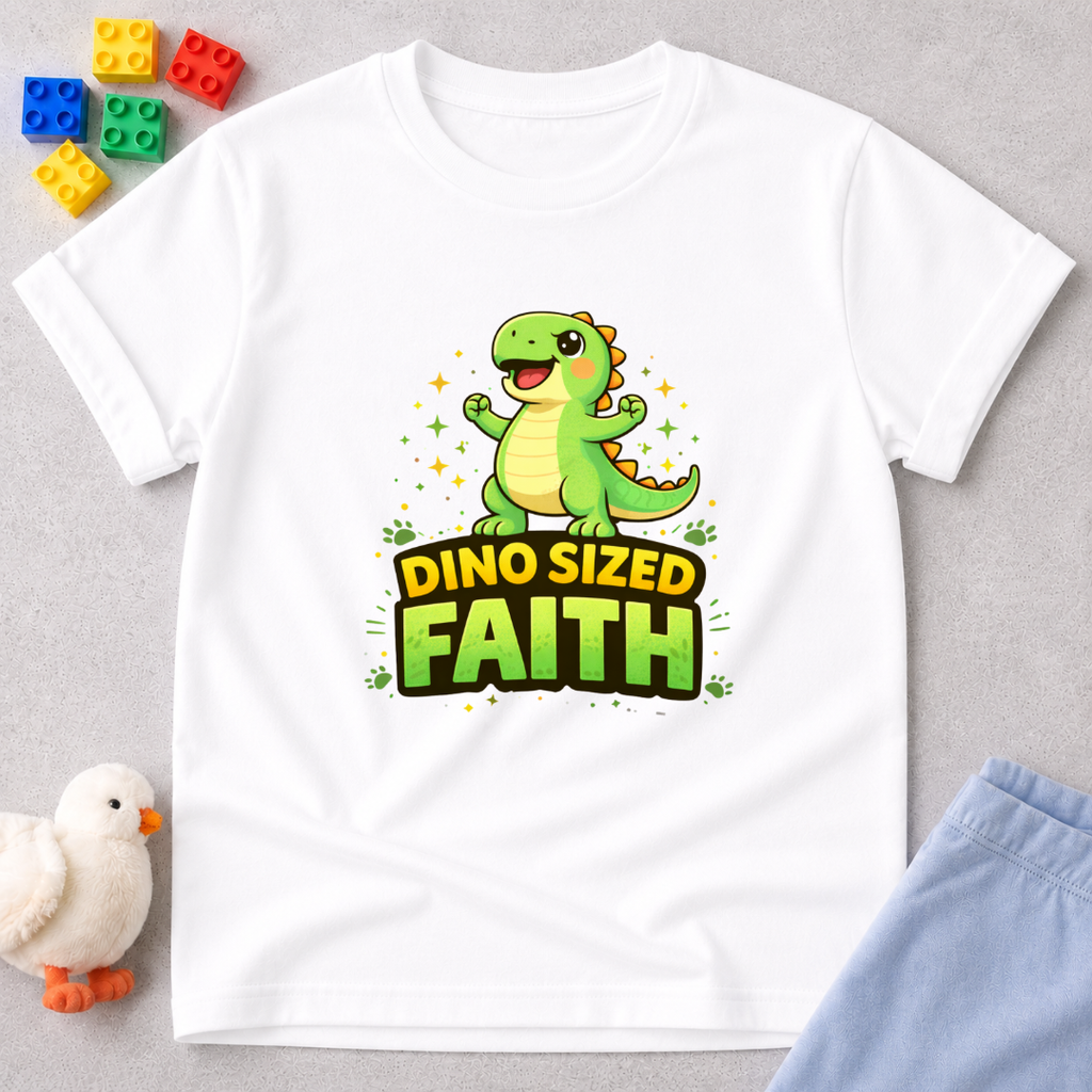 Dino Sized Faith Toddler T-shirt