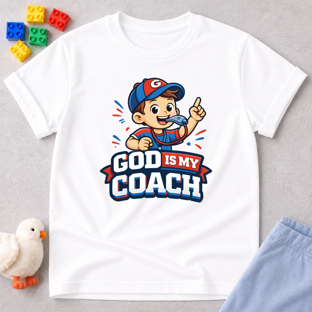 God is My Coach Toddler T-shirt
