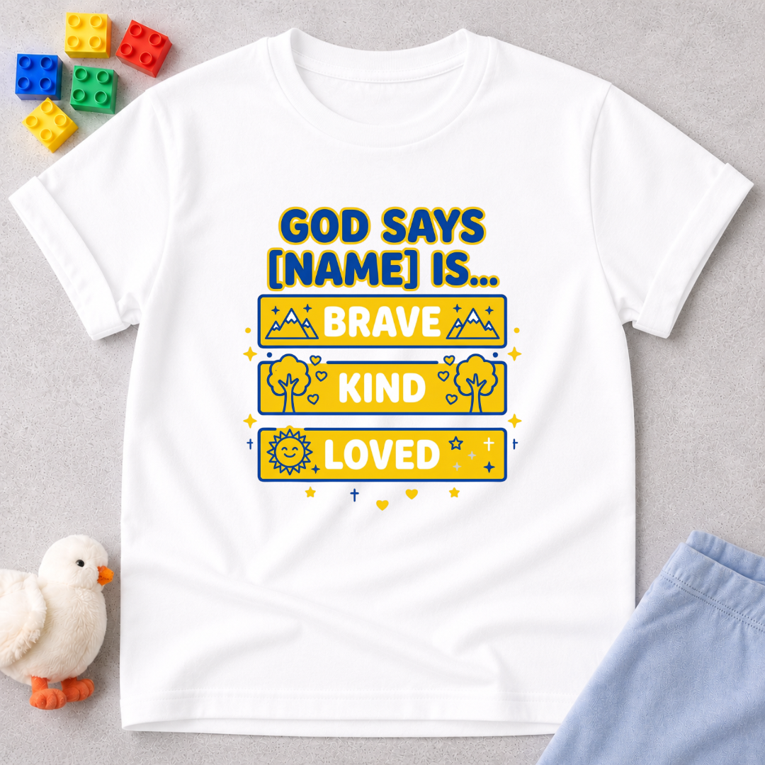 God Says I'm Fearless (B) Toddler T-shirt