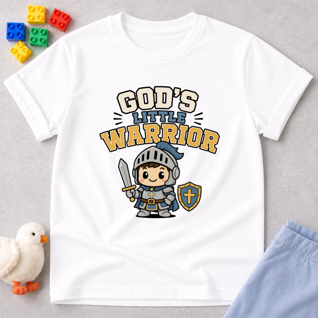 Gods Little Warrior Toddler T-shirt