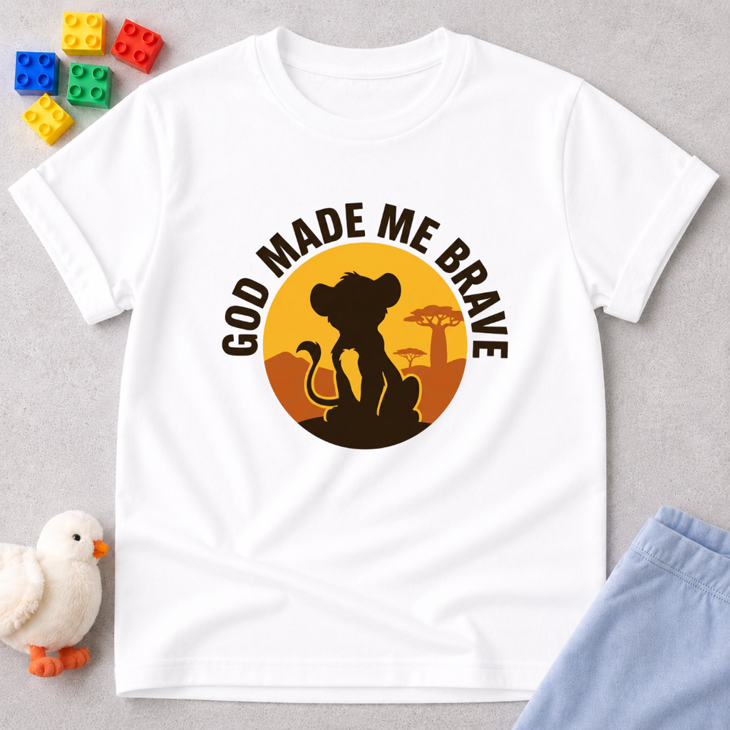 God Made Me Brave Toddler T-shirt