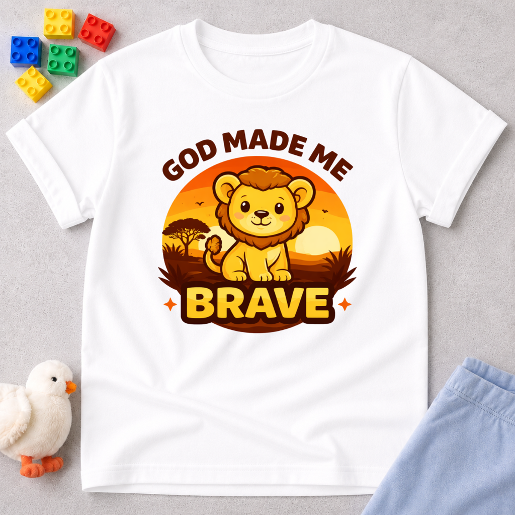 God Made Me Brave Toddler T-shirt
