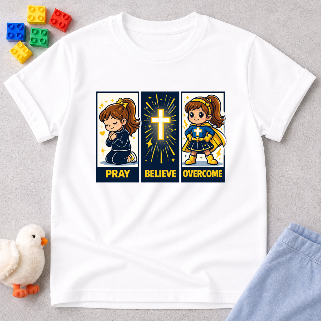 Pray Believe Overcome V2 Toddler T-shirt