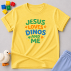 Jesus Loves Dinos And Me Toddler T-shirt