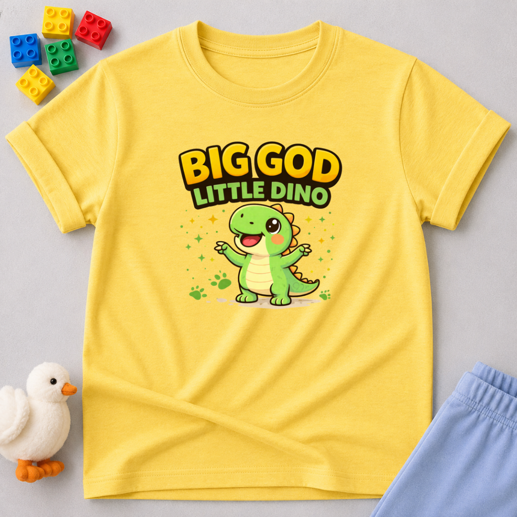 Big God Little Dino Toddler T-shirt
