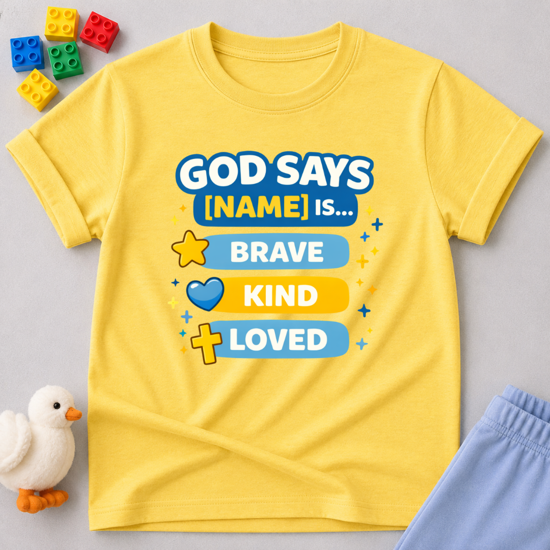 God Says I'm Loved Toddler T-shirt