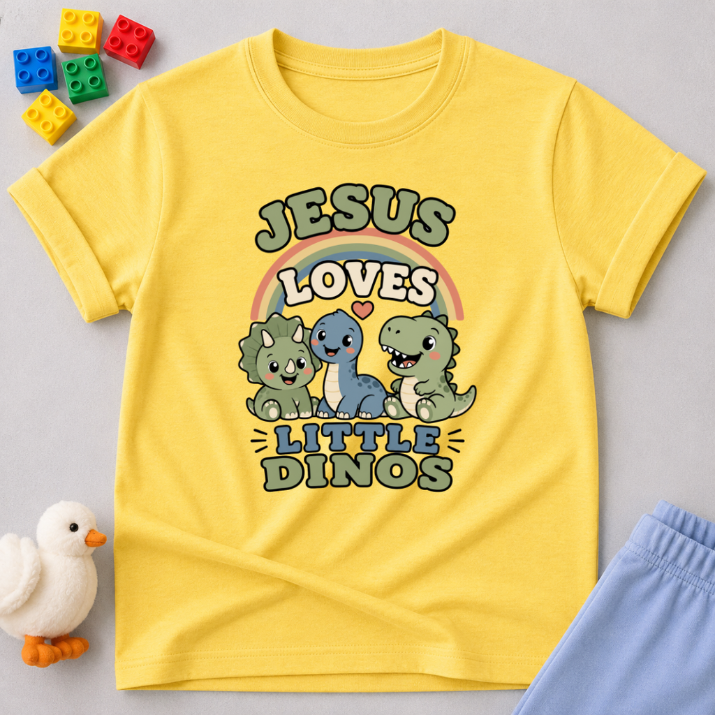Jesus Loves Little Dinos Toddler T-shirt