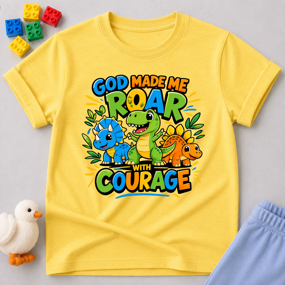 God Made Me Roar Toddler T-shirt