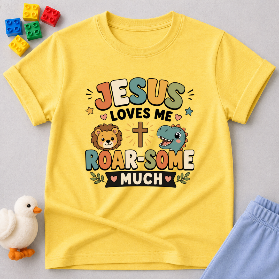 Jesus Love is Roar-some Much Toddler T-shirt