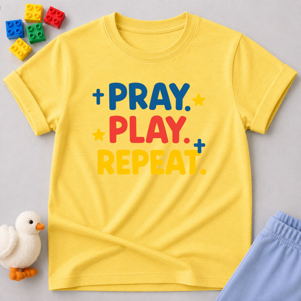 Pray Play Repeat Toddler T-shirt