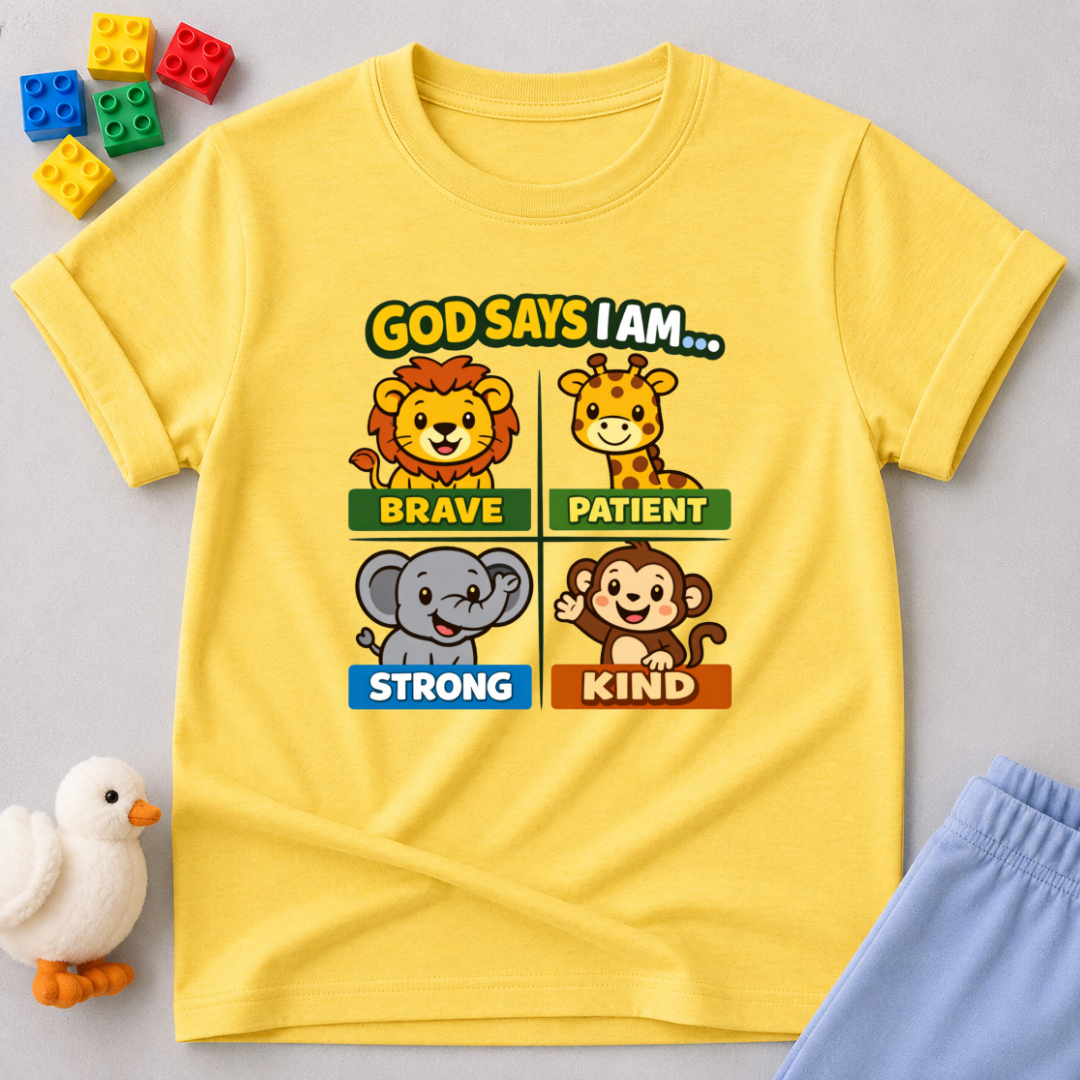 God Says I Am Brave Toddler T-shirt