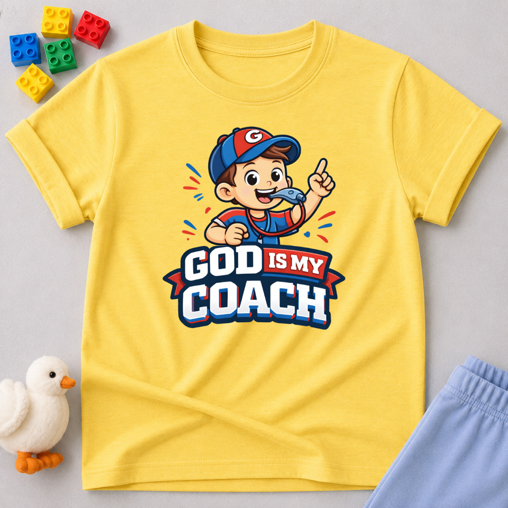 God is My Coach Toddler T-shirt