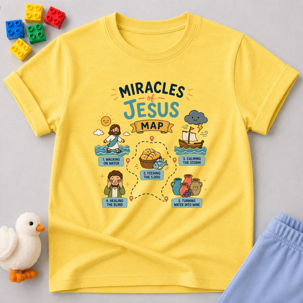 Miracles of Jesus Map Much Toddler T-shirt