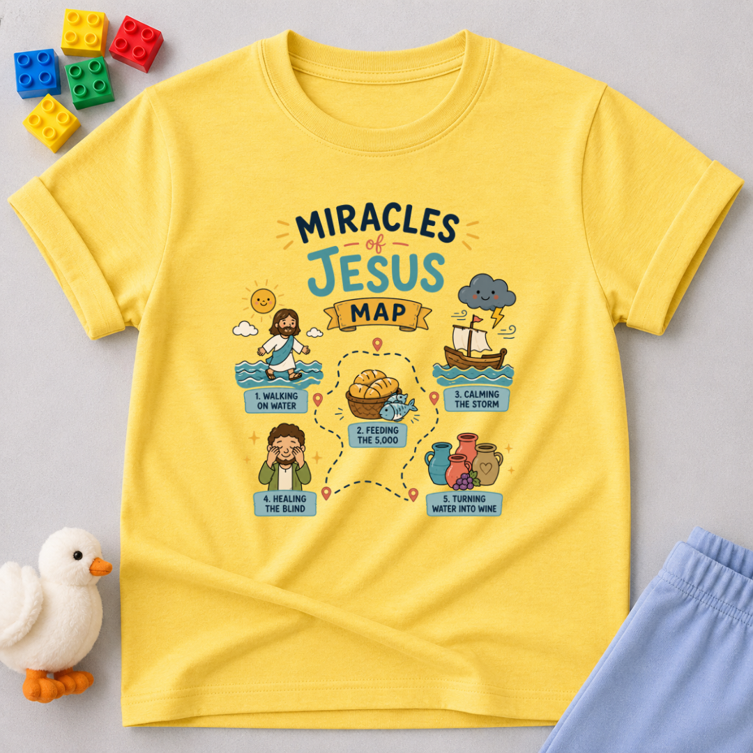 Miracles of Jesus Map Much Toddler T-shirt