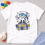God's Word Is Cool Christian kids shirt in White featuring a cheerful Bible character and faith-inspired design