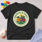 Growing In Grace And Faith Christian kids shirt in Black inspired by spiritual growth and biblical values