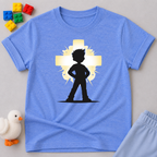 Let Your Light Shine Christian kids shirt in Blue inspired by Matthew 5:16