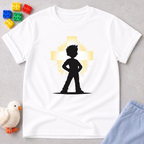 Let Your Light Shine Christian kids shirt in White inspired by Matthew 5:16